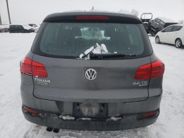 WVGBV3AX1EW617253 - 2014 VOLKSWAGEN TIGUAN S GRAY photo 6