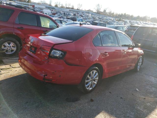 3VWD17AJ3FM261365 - 2015 VOLKSWAGEN JETTA SE RED photo 3