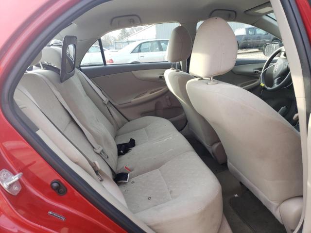 2T1BU4EE8AC390071 - 2010 TOYOTA COROLLA BASE RED photo 10