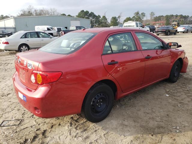 2T1BU4EE8AC390071 - 2010 TOYOTA COROLLA BASE RED photo 3
