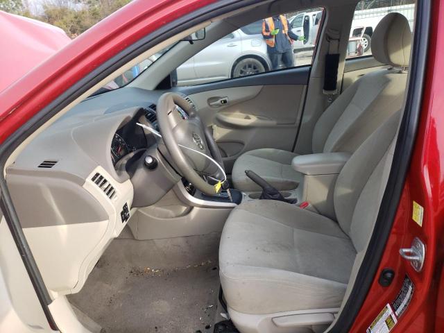 2T1BU4EE8AC390071 - 2010 TOYOTA COROLLA BASE RED photo 7