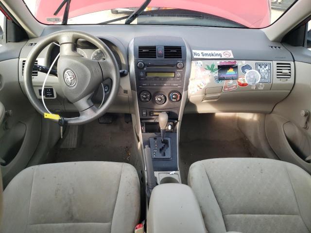 2T1BU4EE8AC390071 - 2010 TOYOTA COROLLA BASE RED photo 8