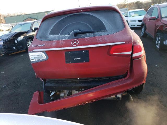 WDC0G4JB3KV172073 - 2019 MERCEDES-BENZ GLC 300 RED photo 6