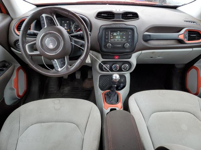 ZACCJABH5FPC10034 - 2015 JEEP RENEGADE LATITUDE ORANGE photo 8