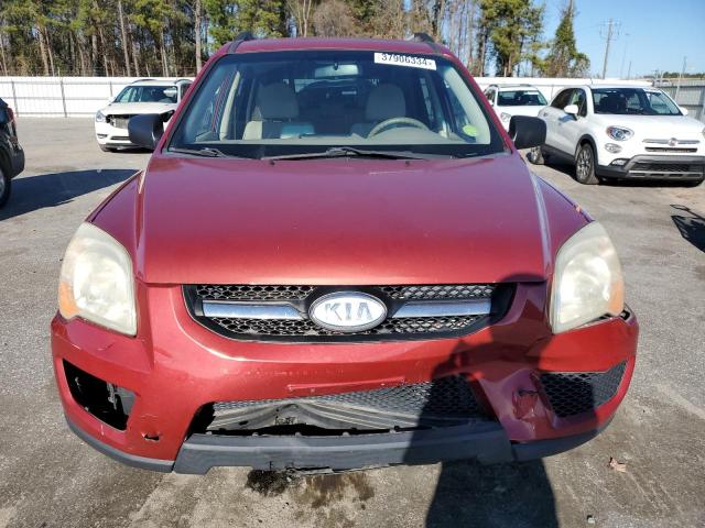 KNDKG3A46A7711752 - 2010 KIA SPORTAGE LX RED photo 5