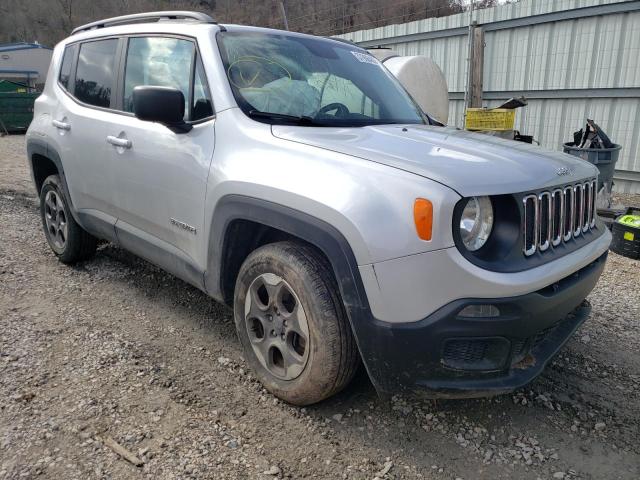 ZACCJBAB6HPF29240 - 2017 JEEP RENEGADE SPORT SILVER photo 1