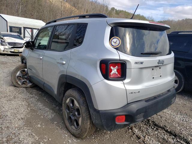 ZACCJBAB6HPF29240 - 2017 JEEP RENEGADE SPORT SILVER photo 3