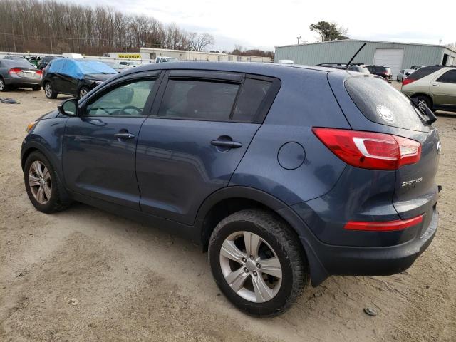 KNDPB3A25C7317889 - 2012 KIA SPORTAGE BASE BLUE photo 2