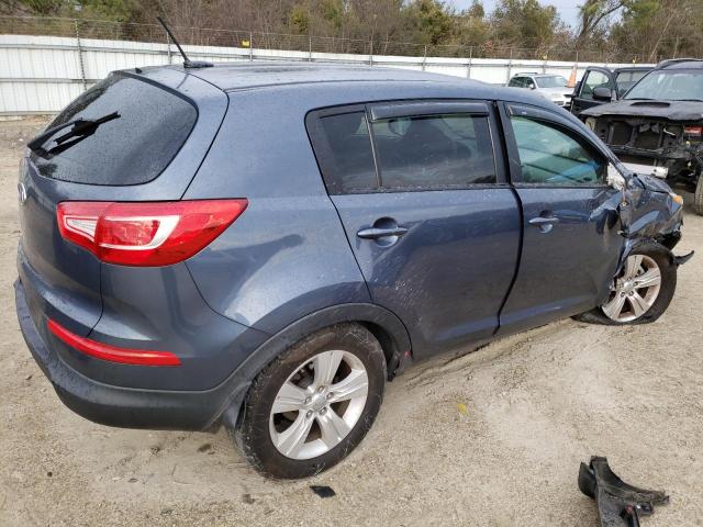 KNDPB3A25C7317889 - 2012 KIA SPORTAGE BASE BLUE photo 3