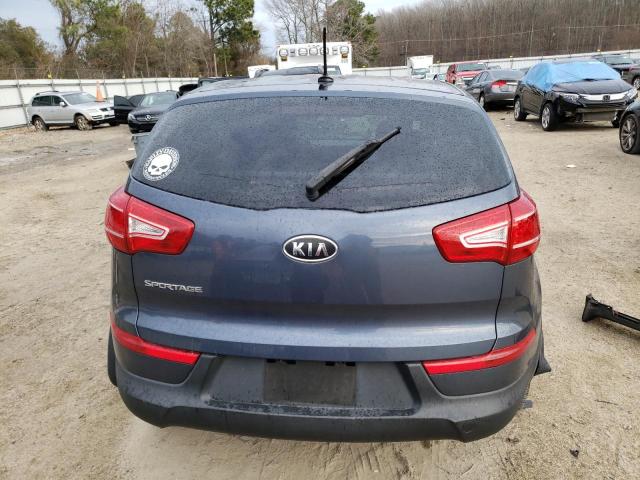 KNDPB3A25C7317889 - 2012 KIA SPORTAGE BASE BLUE photo 6