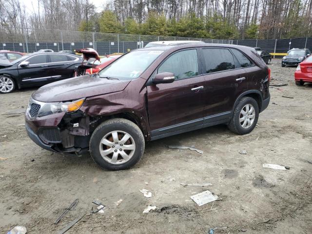 5XYKT3A18CG202270 - 2012 KIA SORENTO BASE BURGUNDY photo 1