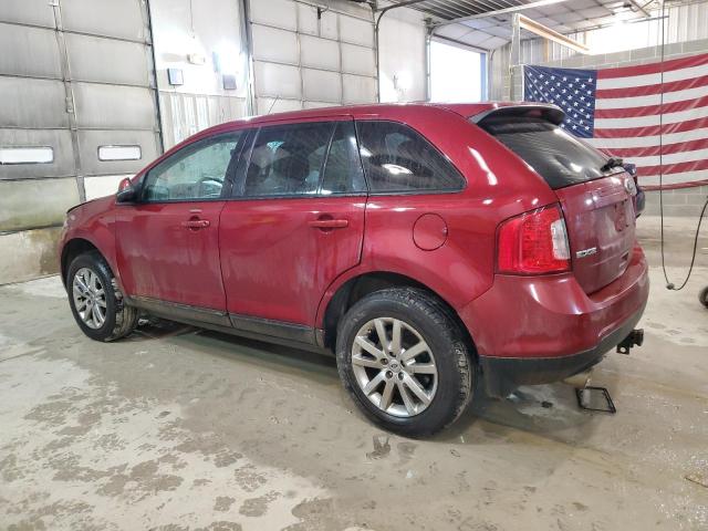 2FMDK3JC9DBA44083 - 2013 FORD EDGE SEL RED photo 2