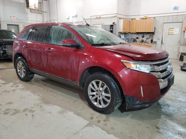 2FMDK3JC9DBA44083 - 2013 FORD EDGE SEL RED photo 4