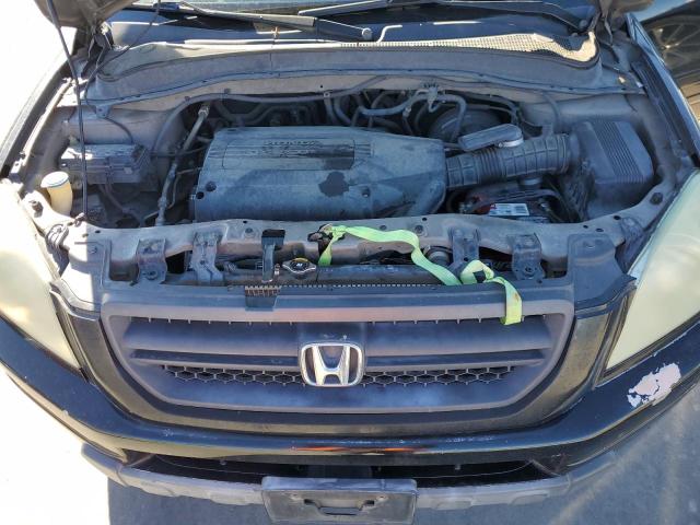 2HKYF18634H556778 - 2004 HONDA PILOT EXL BLACK photo 12