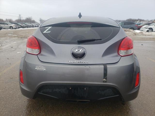 KMHTC6AD0HU321383 - 2017 HYUNDAI VELOSTER GRAY photo 6