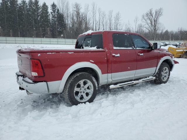 1C6RD7NT7CS271242 - 2012 DODGE RAM 1500 LARAMIE RED photo 3