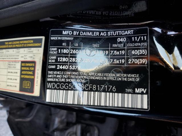 WDCGG5GB8CF817176 - 2012 MERCEDES-BENZ GLK 350 BLACK photo 13