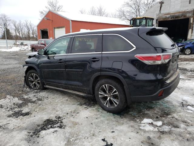 5TDJKRFH6GS503832 - 2016 TOYOTA HIGHLANDER XLE 黑色 照片 2