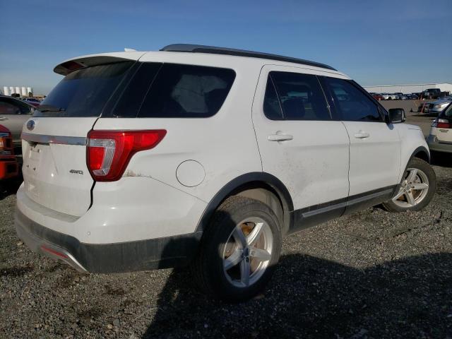 1FM5K8D88HGB46885 - 2017 FORD EXPLORER X WHITE photo 3