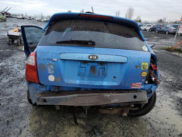 KNAFE162465345700 - 2006 KIA SPECTRA5 BLUE photo 6