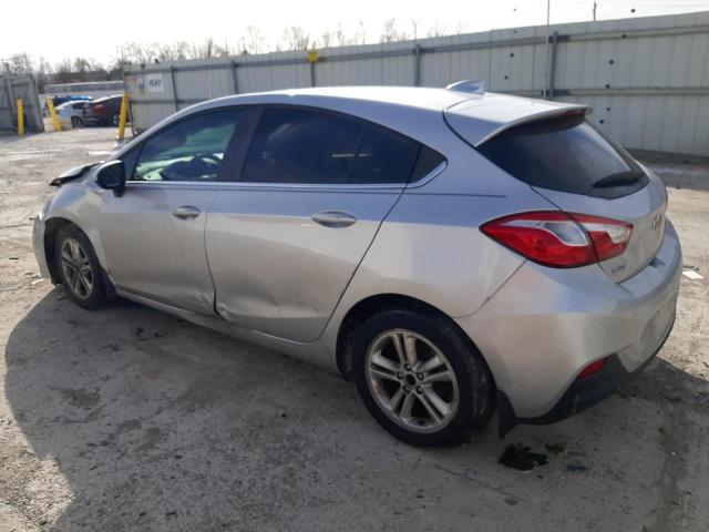 3G1BE6SM6HS582440 - 2017 CHEVROLET CRUZE LT SILVER photo 2