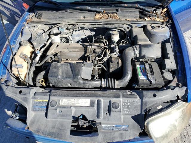 1G1JC12F947152500 - 2004 CHEVROLET CAVALIER BLUE photo 11