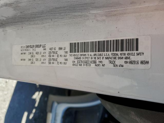 3C6TRVDG6EE102366 - 2014 RAM PROMASTER 2500 HIGH Ақ фото 13