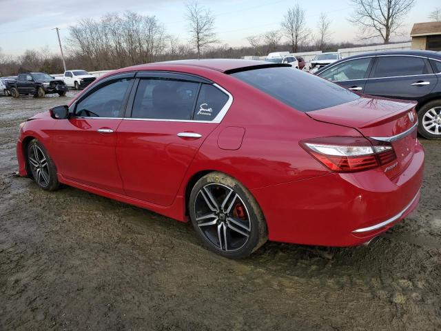 1HGCR2F17HA142285 - 2017 HONDA ACCORD SPORT SPECIAL EDITION RED photo 2