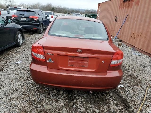 KNADC125936233249 - 2003 KIA RIO RED photo 6