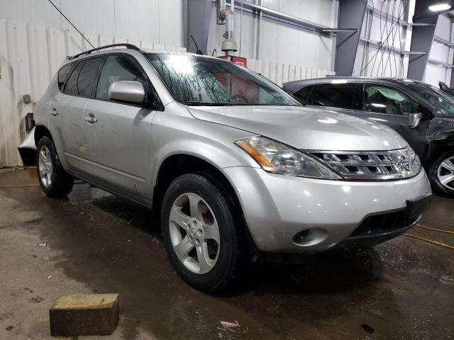 JN8AZ08T45W308807 - 2005 NISSAN MURANO SL SILVER photo 4