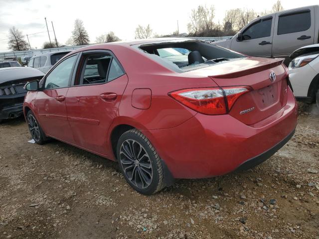 5YFBURHE5FP348778 - 2015 TOYOTA COROLLA L RED photo 2