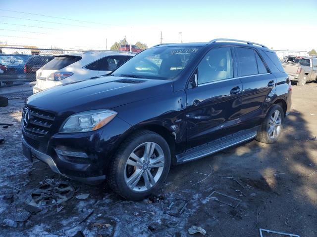4JGDA5HB1CA019720 - 2012 MERCEDES-BENZ ML 350 4MATIC BLUE photo 1