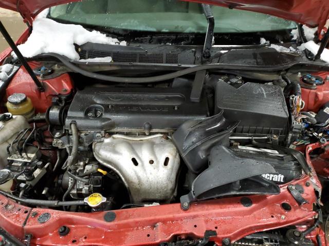 4T1BE46K07U115884 - 2007 TOYOTA CAMRY CE RED photo 11