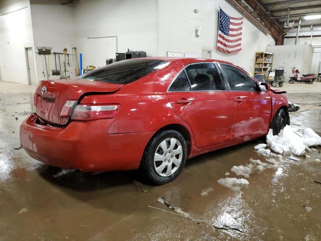 4T1BE46K07U115884 - 2007 TOYOTA CAMRY CE RED photo 3