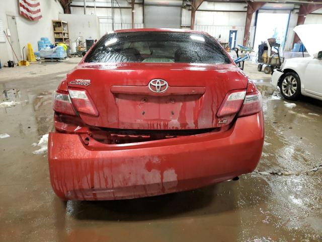 4T1BE46K07U115884 - 2007 TOYOTA CAMRY CE RED photo 6