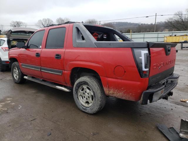 3GNEC12Z05G291611 - 2005 CHEVROLET AVALANCHE C1500 RED photo 2