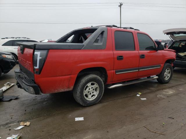 3GNEC12Z05G291611 - 2005 CHEVROLET AVALANCHE C1500 RED photo 3