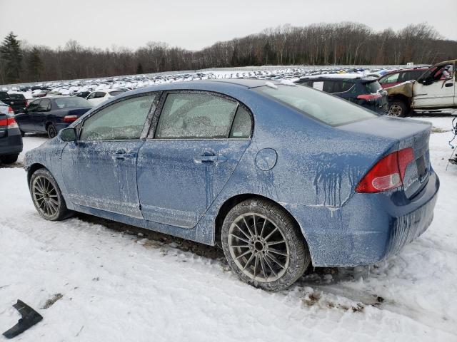 1HGFA168X8L022948 - 2008 HONDA CIVIC EX BLUE photo 2