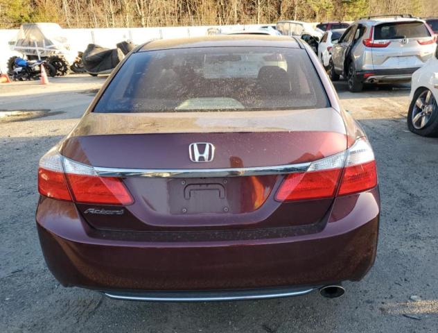 1HGCR2F33EA256569 - 2014 HONDA ACCORD LX BURGUNDY photo 6