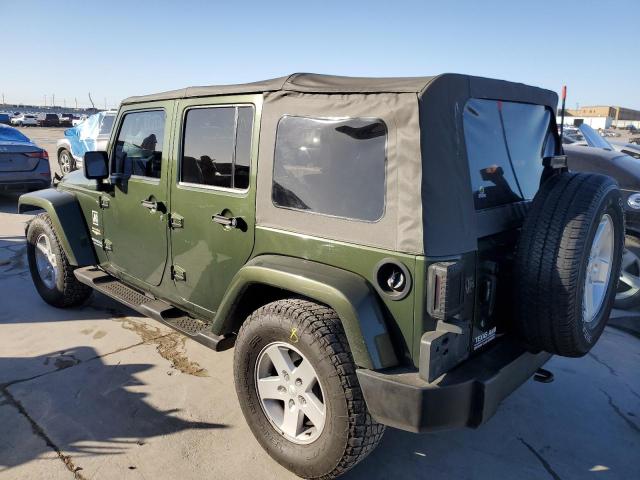 1J4GB591X7L215650 - 2007 JEEP WRANGLER SAHARA GREEN photo 2