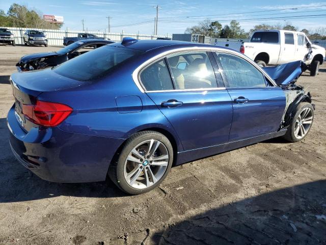 WBA8B9G51JNU99590 - 2018 BMW 330 I BLUE photo 3