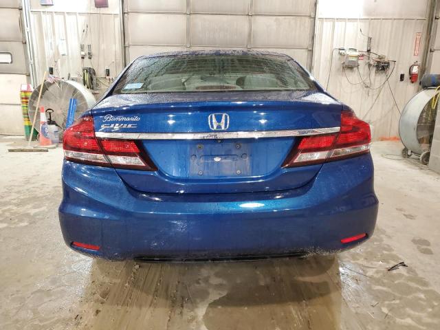 19XFB2F53EE015447 - 2014 HONDA CIVIC LX BLUE photo 6