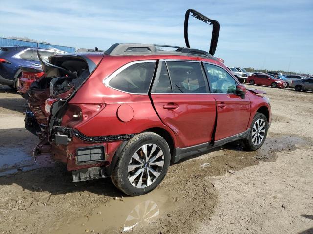 4S4BSBNC1G3265743 - 2016 SUBARU OUTBACK 2.5I LIMITED RED photo 3