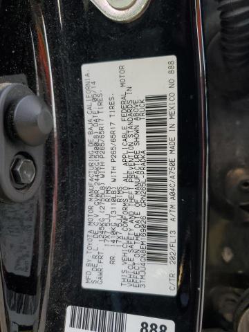 3TMJU4GN8EM169026 - 2014 TOYOTA TACOMA DOUBLE CAB PRERUNNER BLACK photo 12