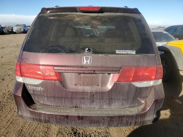 5FNRL3H79AB047452 - 2010 HONDA ODYSSEY EXL MAROON photo 6