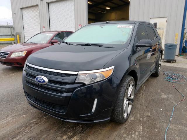 2FMDK3AK9DBA93890 - 2013 FORD EDGE SPORT BLACK photo 2