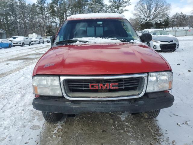 1GTCS19W228188500 - 2002 GMC SONOMA RED photo 5