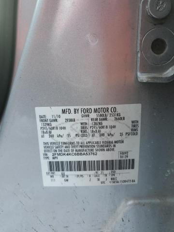 2FMDK4KC6BBA53762 - 2011 FORD EDGE LIMIT SILVER photo 13