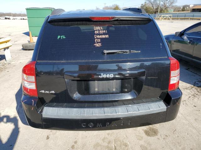 1J8FF47W47D430412 - 2007 JEEP COMPASS BLACK photo 6