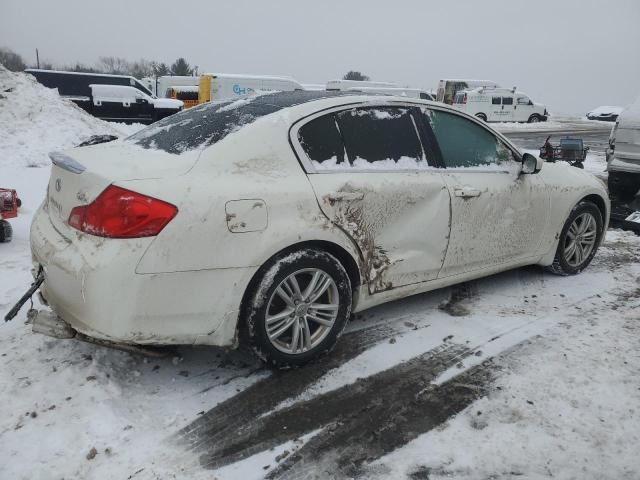 JN1CV6AR0AM254593 - 2010 INFINITI G37 WHITE photo 3